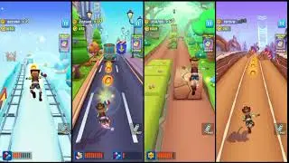 Subway🏃🏼&zwj;♀️princess🚊runner walkthrough unlimited coins collect challenge gameplay 
