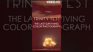 The Last Surviving Color Photograph of the Trinity Test