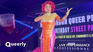 La Voix sings &lsquo;Total Eclipse of the Heart&rsquo; at West London Queer Project (Strictly Come Dancing Star)
