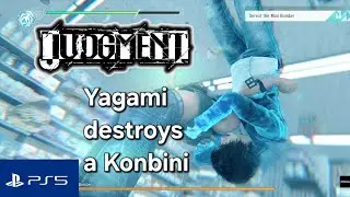 Yagami destroys a Convenience store and the Mad Bomber -  Judgment PS5 #fighting 