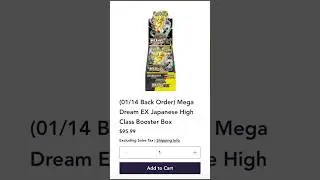 Pokemon Mega Dream! Order Now Before it&rsquo;s To Late!!!