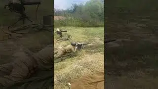 Shooting the WWII US M1919A4 Browning air-cooled .30 cal Full-Auto - J&M Spec