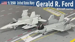 Военно-морские силы США CVN-78 USS Gerald R. Ford 1/350 Часть 26 Корабельный самолет