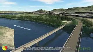 Confluence Parkway Preliminary Design Flyover from North to South &ndash; 03/05/2020