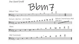 Bbm7 / One Chord Stuff / Backing track / Improvisation Tipps