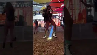 Shuffle girl dancing at Okeechobee music festival @sabrina_mella
