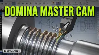 Torneado de rosca personalizada con MasterCAM CAD CAM