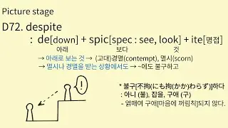 EH#471 D72. despite 그림으로 배우는 영어 어원