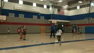 Knightlee basketball tryouts 3rd grade