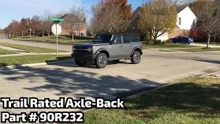 2021 Ford Bronco Exhaust  MRT Trail Rated Axle-Back Part # 90R232
