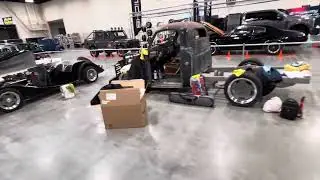 Setting up for Calgary World of Wheels 2024 @ SCP Automotive Diagnostics and Repair
