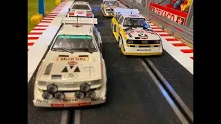Rally Legends model racing cars scale 1/32 - one of them signed by the Rally Legend W.R&ouml;hrl