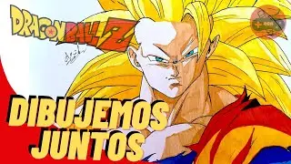 DIBUJEMOS JUNTOS a GOKU SSJ3 | QuijadaGame&Art