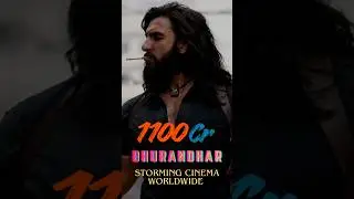 Dhurandhar Storming Cinema Worldwide | 1100 Cr 🔥 #Dhurandhar #1100CroreClub  #Cinema #WorldwideStorm
