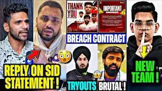 Ocean Reply Sid Statement🤯 Beast TEAM Reveal🚨Ghatak BRUTAL Reply😱 ORG Farewell Team ARYAN🥵 Sid, S8uL
