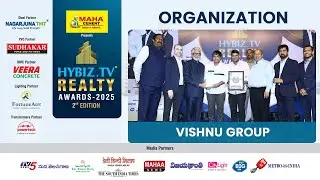 Vishnu Group -Best Organization Award Winner | Hybiz Tv Realty Awards 2025