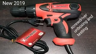 Screwdriver drill Unboxing and testing Video🎥 2019