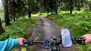 Klinovec Singletrail AZUR im Bikepark Klinovec 1. Teil