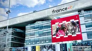 Ecran LED Transparent France TV by Smart Touch