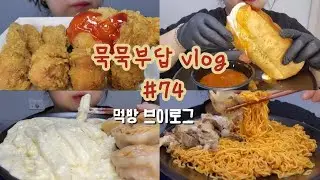 먹방 브이로그#74] 폭식하는 자세,먹고 싶은것만 먹고,보고싶은 것만 봐야겠다 👀/치미창가 드디어 먹어본다/고도비만 브이로그 