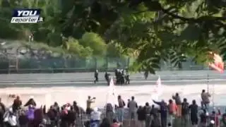 Clashes NO TAV: Police in Italy as in China blocks preventing a former Fiat worker to talk