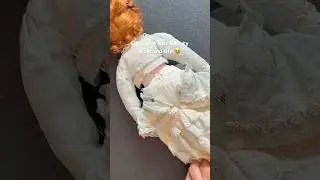 Let&rsquo;s give her a second life!😍#cozyfinds #asmrcleaning #thrift #doll #asmr #thrifteddolls