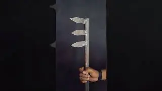 Making Three Blade Weapon #survival #diy #creativesurvival #craft #art #shortvideo #viralvideo