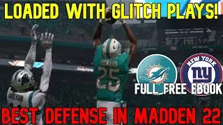 ПОЛНО ИГРОВЫХ ИГРОВЫХ МАТЕРИАЛОВ! 💪Лучшая книга схем защиты Madden NFL 22! Бесплатная электронная книга с советами и рекомендациями по Dolphins/Giants