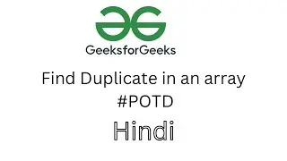 Find duplicates in an array | gfg | potd