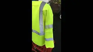 Fabsil universal protector solution pt3 - water test on breathable hi-viz top