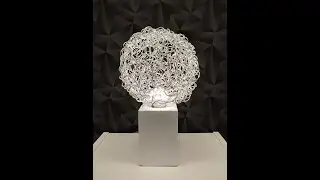 Designer Lampe Upgrade  Kugel aus Aluminium Draht, Lampenschirm, Drahtkugel / DIY