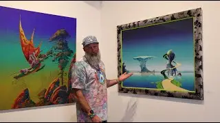 Roger Dean's Pathways & Dragon at Dawn Paintings