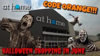 CODE ORANGE! 🧟🚨 Halloween is HERE at AT HOME!! | Halloween 2024 🧟🚨
