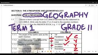 Geography Grade 11 Exam 2024 Term 1