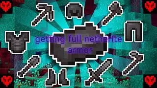 Getting full Netherite Armor in Hardcore Minecraft  Ep 5