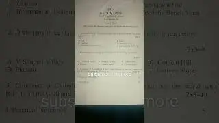 class11th Geography practical question paper#Geography practical exam 2024