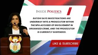 Prosecutor in the NPA is under investigation for alleged involvement in organised crime.