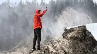 Getting Sprayed By Wapta Falls