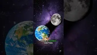The Moon's Slow Drift Away #space #moon #earth #science #astronomy