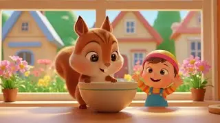 Baby Squirrel Tries to Bake Cookies | Funny and Fun Kids Nursery Rhyme Animation
