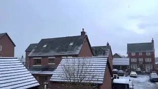First snow  in 2022/ England/uk / north west.