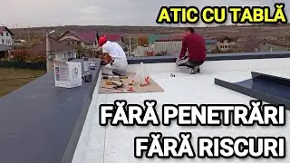 #159 Cum faci imbinarea intre atic si termoizolatie si cum pui capacul din tabla #casapasiva