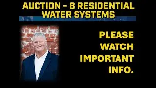 IMPORTANT INFO. Water Systems Auction