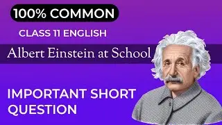 Albert Einstein at School class 11 Important Questions Answers AHSEC 2023 | Albert Einstein AHSEC 23