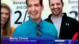 The Dirty Dozen receive their Illinois Lottery Powerball checks - WGN