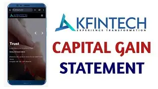 How to Download Mutual Fund Capital Gain Statement Online | KFintech