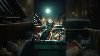 Sad life of a homeless cat #cat #animation #catlover #cats  #catcommunity #fluffycats #wholesomecats