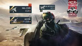 MIG 25PD + JAS 39E in the F18C MLU 2 | War Thunder Winter Event
