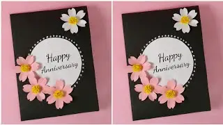 Открытка ручной работы к годовщине ❤️ / Простая и красивая открытка к годовщине / Art Galaxy