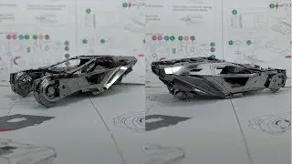 Metal Earth Build - Blade Runner 2049 - Spinner Car
